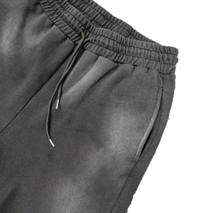 Pantalones Jogger de Secado Rápido con Lavado Ácido para Hombre, Estilo Vintage, Acampanados, con Parches y Elásticos - Product Image 3