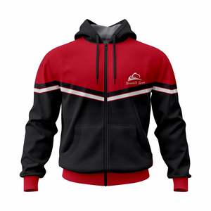 Sudaderas con capucha para hombre, logotipo personalizado, 100% poliéster y algodón, para deportes al aire libre, de alta calidad, con cremallera, corte regular, estilo urbano, OEM, ODM - Product Image 2