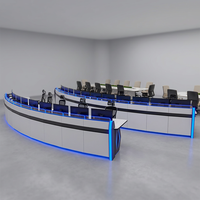 Table de Commande Professionnelle pour Centre de Contrôle, Console d'Opérateur, Bureau de Salle de Contrôle, Solution de Mobilier Modulaire pour Poste de Travail
