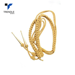 สายสะพายไหล่ทองฝรั่งเศสแบบถักลายเกลียว Zeek ถักด้วยมือด้วยลวดทองเหลืองปลายทองเหลือง สำหรับพิธีการและเครื่องแบบกลางแจ้ง - Product Image 1