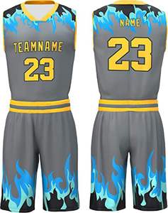 Nouvel ensemble uniforme de basketball pour homme 2026, impression par sublimation unique, design personnalisé, pas cher, grande taille, séchage rapide, nouveau design - Product Image 3