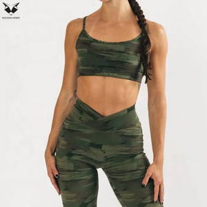 Sublimation Print Yoga Wear Custom Fitness Workout Gym Bra Women Backless Crop Fitness Breathable Solid Sports Bras - Product Image 5