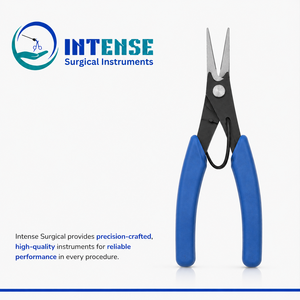 Alicates de Punta Fina Profesionales de Precisión con Empuñadura Azul para Joyería y Trabajos Finos - Product Image 6