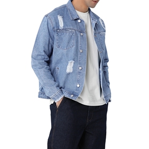 Chaqueta de Mezclilla Personalizada para Hombre, Diseño Personalizado de Alta Calidad, Venta al Por Mayor de Fábrica OEM 2025 - Product Image 4