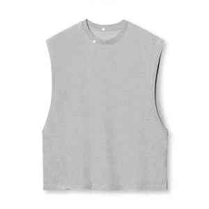 Débardeur Hip Hop pour Homme en Mélange Coton-Polyester, Sans Manches, Style Streetwear, Coupe Musclée, T-shirt d'Été - Product Image 5