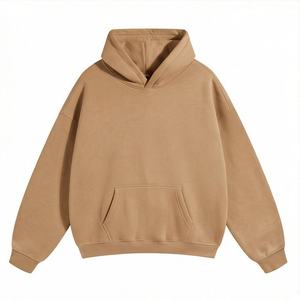 Custom Embroidered Plain Dyed Autumn Oversized Premium Cotton Knitted Pullover <b>Hoodie</b> For Brand Merchandise <b>Soft</b> Customized - Product Image 1