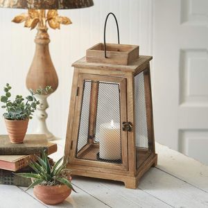 Lámpara de madera de la mejor calidad, estilo rústico, decorativa para la mesa del comedor, mesa de café y decoración del salón. - Product Image 1