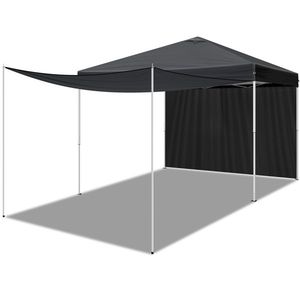 10x10FT Pop up <b>Canopy</b> <b>Tent</b> with 2 Sidewalls for Outdoor Weddings & Parties - Product Image 3