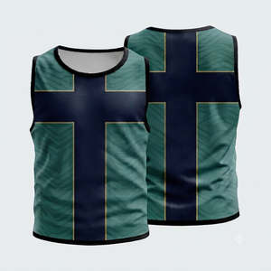 Chaleco de Entrenamiento de Fútbol para Adultos, Fabricación Profesional, Sin Mangas, con Estampado, de Malla, Secado Rápido, Transpirable, Unisex, con Logotipo Frontal - Product Image 1