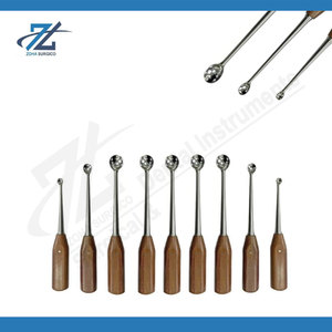 Curettes osseuses dentaires Lucas 2,5 mm 3,5 mm 4 mm en acier inoxydable, instruments chirurgicaux parodontaux pour usage professionnel, fabriquées au Pakistan - Product Image 3