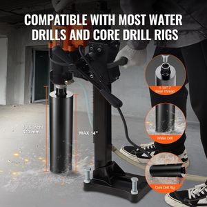 Punta diamantata a umido da 4,25 pollici per trapano, profondità di foratura 14 pollici, diametro interno 1-1/4-7 pollici, per muratura e cemento - Product Image 4