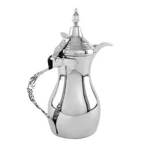 Cafetière arabe de luxe en or, Dallah, théière traditionnelle du Moyen-Orient, motif en relief, serveur de boissons en métal pour cadeau de mariage - Product Image 2