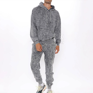 Chándal Unisex de Color Sólido con Capucha, Cierre de Cremallera Completo, Bolsillos Laterales, Ropa Casual de Otoño, 100% Algodón, Ligero e Impermeable - Product Image 5