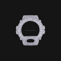 Kit de modification de boîtier de montre Luxe Flood Stone, octogonal en métal, édition améliorée, style streetwear, Dvars Diamond