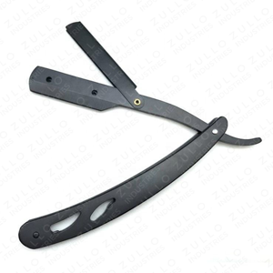 Premium Stainless Steel Straight Edge <b>Razor</b> with Wooden Handle Professional Barber Shaving Tool Custom Color OEM - Product Image 4