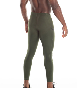 Pantalon de compression athlétique Cool Dry pour l'entraînement et la course, Legging sans poche, Collant de compression pour la gym - Product Image 3