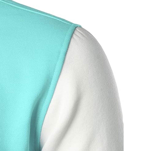 Chaqueta Letterman de Lona Personalizada y Cómoda con Cuello Alto y Letras Frontales para Hombre, Chaqueta de Invierno Transpirable de Manga Larga para Venta en Línea - Product Image 5