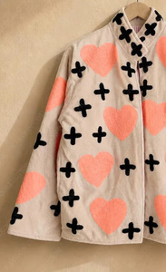 MONIT MARKETING Blouson Bomber en Velours Brodé Floral Bohème Vintage Réversible Unisexe Fait Main Rembourré en Coton Automne/Printemps - Product Image 3