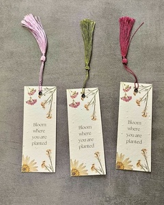 Handmade <b>Biodegradable</b> Plantable <b>Paper</b> Hang Tags Shoes Garments Promotional Use New Color Digital Printing Gloss Lamination Tags - Product Image 1