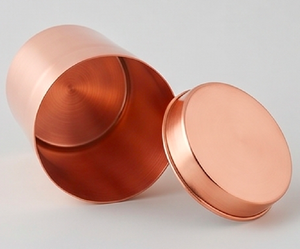 Unique Copper Metal Canister For Kitchen <b>Storage</b> And Spice Container Decor Ideal For Stylish Home Organization And Kitchen Use - Product Image 1