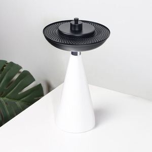 High-End Stainless Steel Tabletop <b>Incense</b> Burner with Organic Fragrance Burning White <b>Cone</b> Base Customizable Logo All-Season Use - Product Image 4