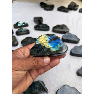 Factory Price Wholesale Real Touch Crystal Flashy Labradorite Cloud Carvings Gemstone Figurine Handmade Crafts For <b>Paper</b> Weight - Product Image 4