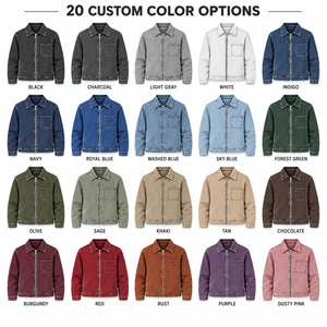 Veste en jean délavé pour homme, couleur unie, col rabattu, coupe classique, fermeture boutonnée, style décontracté automne - Product Image 6