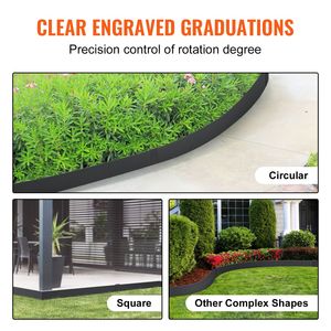 Set di 3 Bordure per Giardino in Acciaio, 100 cm L x 20 cm H, Bordi Martellati con 5 Clip, Accessori Flessibili per Giardinaggio - Product Image 4