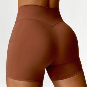 Custom Women's Shorts High Waisted Shorts For Women Breathable And Sweat Wicking Fitness Gym Workout Short - Product Image 1
