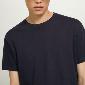 เสื้อยืดออกกำลังกายผู้ชาย ทรงหลวม คอโอ ปักลาย แขนสั้น ผ้าฝ้าย 100% ไม่เป็นขุย - Product Image 3