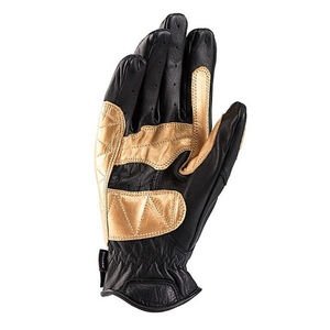 Gants de course à doigts entiers WARPRO INDUSTRY SS-RG-41, noir et or, en cuir enduit de polyuréthane, antidérapants, unisexes, fermeture à tirette, pour le cyclisme - Product Image 2