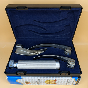 Laryngoscope conventionnel standard Macintosh à 3 lames (2-3-4), ensemble pour adulte, manche réutilisable, lames en acier inoxydable, manuel, chirurgical ORL - Product Image 5