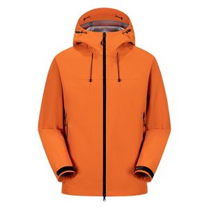 Unisex 2025 Otoño Invierno calidad superior Softshell con capucha Varsity chaqueta a prueba de viento cuello alto cierre de cremallera Venta caliente - Product Image 4