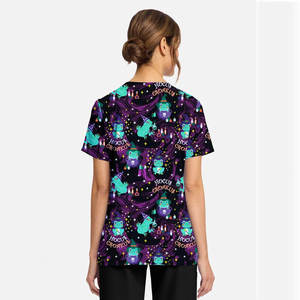 Tenues médicales unisexes personnalisées OEM pour hommes : ensembles pantalon et haut, uniformes médicaux en tricot Spandex/Polyester à séchage rapide pour hôpital - Product Image 4