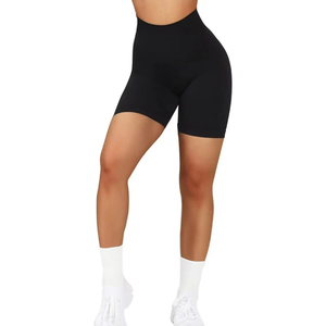 Nouveautés Shorts de sport respirants en toile pour femmes, shorts de yoga d'été avec logo personnalisé, shorts de sport à séchage rapide pour femmes - Product Image 4