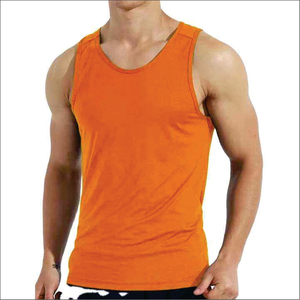 เสื้อกล้ามผู้ชายคุณภาพสูงขายส่ง สำหรับออกกำลังกาย เพาะกาย แห้งเร็ว ระบายอากาศดี ไม่มีแขน ผ้าคอตตอน/โพลีเอสเตอร์ แบบเรียบง่าย สวมใส่สบาย - Product Image 2