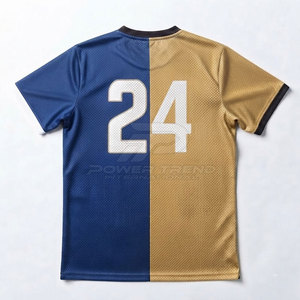 Custom Team Logo <b>Mesh</b> Football Jersey Lightweight Sports Shirt With Sublimation Print For Men Women And Youth - Product Image 2