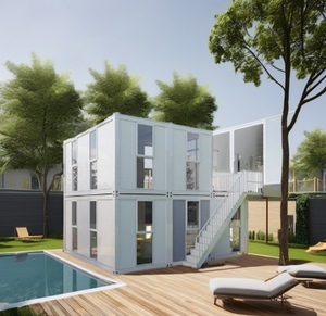 Camere d'Albergo Modulari Prefabbricate <span class=keywords><strong>in</strong></span> Container, Alloggi a 2 Piani per Luoghi Panoramici - Product Image 1