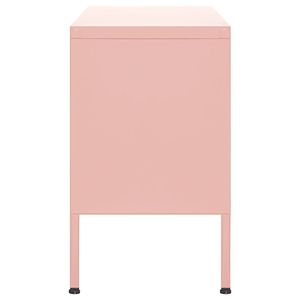 Supporto TV in acciaio rosa 41.3 \ "x13.8 \" x19.7 \ "dimensioni Design elegante ed elegante - Product Image 4