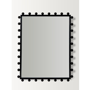 Espejo Decorativo de Pared con Marco Arqueado Ecológico en Color Marrón Oscuro para Baño y Hogar - Product Image 5