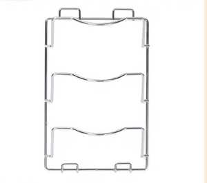 Étagère murale moderne à 6 niveaux pour couvercles de casseroles, en fer, pour rangement de cuisine, réglable, étanche, option de perçage, montage facile - Product Image 3