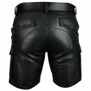 Veste sexy de style boîte de nuit haut de gamme, look streetwear tendance pour homme, short en cuir disco, vêtements de club modernes de haute qualité - Product Image 6