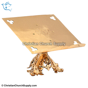Soporte para Missal de Latón Grabado con JHS |   Soporte Decorativo para Libros de Iglesia – Export Corporation - Product Image 4