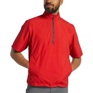 Camisa de Manga Corta con Cuello Alto y Cierre de Cremallera para Hombre, Color Azul Claro, con Logotipo Frontal, de Secado Rápido, Poliéster, Informal, para Primavera - Product Image 6