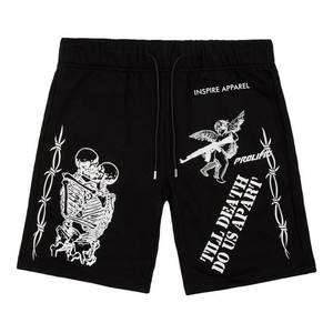 Shorts de plage pour homme en polyester satiné noir, imprimé dragon, séchage rapide, respirant, cordon élastique, taille haute, style vintage, décontracté, sport - Product Image 3