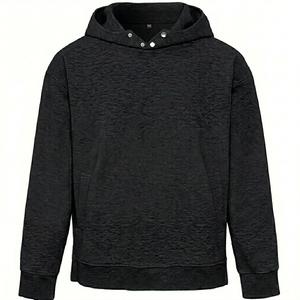 Men Heavyweight Woven Silk Screen Printed <b>Hoodies</b> Heavyweight Solid Winter Hoodie 100% Cotton Oversized Regular - Product Image 3