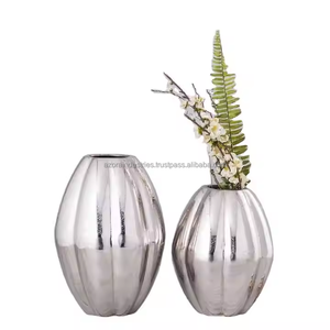 High Quality Cast Aluminium Flower <b>Vase</b> Modern <b>Table</b> <b>Vase</b> <b>Table</b> Top Decorative Aluminium <b>Vase</b> for Home Room by Azora industries - Product Image 1