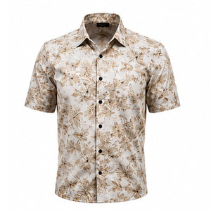 Camisa de Diseño Abstracto para Hombre, Camisa de Uso Diario con Tela Ligera y Transpirable de Mezcla de Algodón - Product Image 1