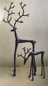 Décoration de table en métal en forme de renne pour salle à manger de style campagnard, avec un charme festif saisonnier - Product Image 6