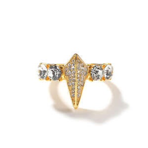 Anillo Negro con Diamantes Estilo Hip Hop para Hombre, Ajustable, Retro - Product Image 1